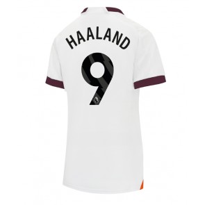 Manchester City Erling Haaland #9 Udebanetrøje Dame 2023-24 Kort ærmer
